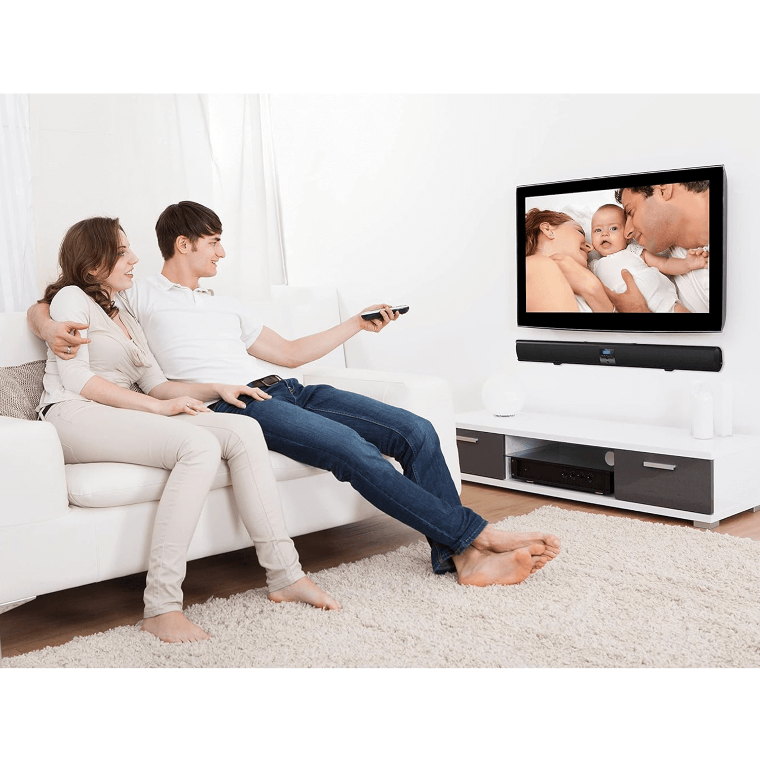 Naxa 42" BT Sound Bar with Built-in Subwoofer - Refurbished Jupiter Gear Home