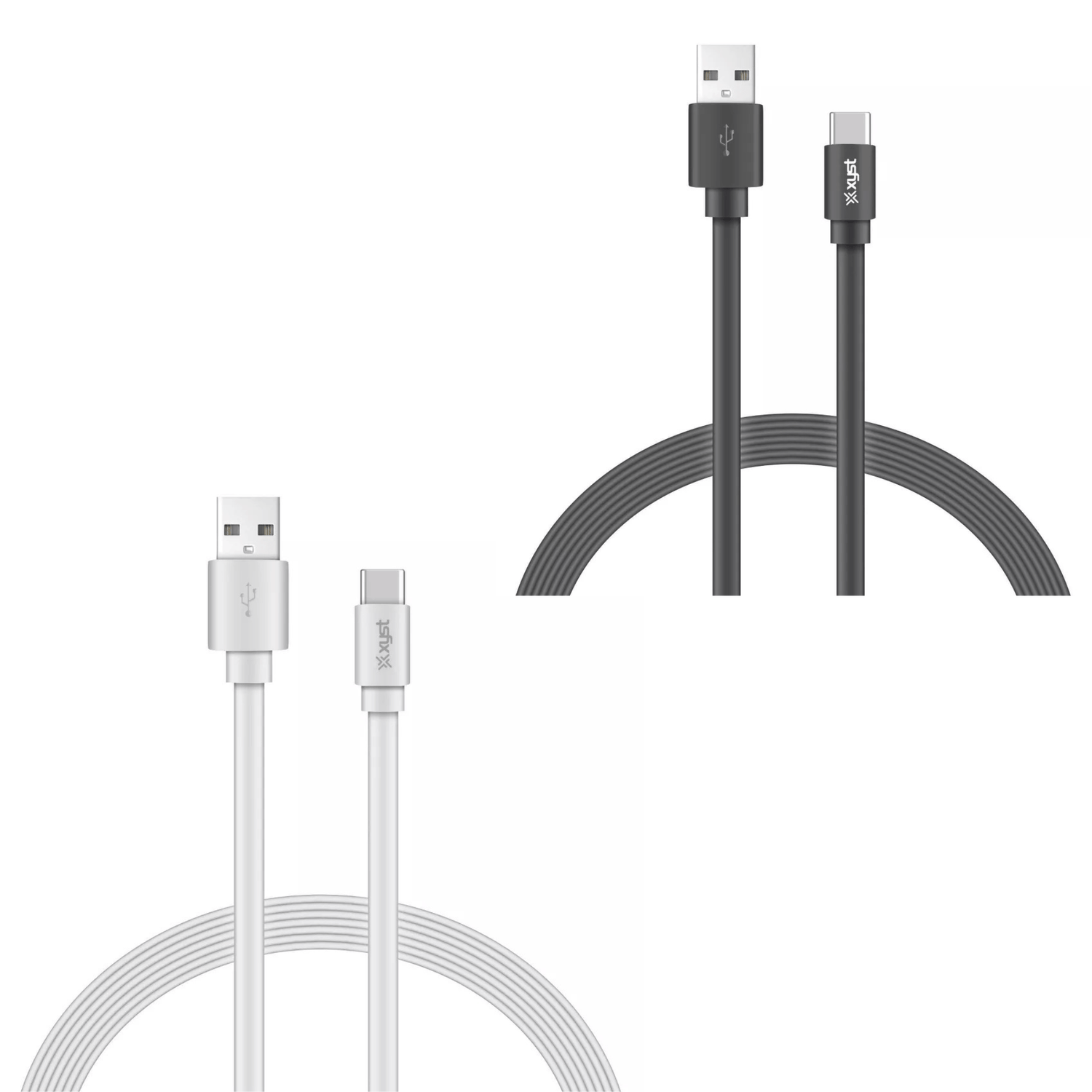 Xyst Charge and Sync USB to USB-C Flat Cable 4Ft Jupiter Gear Home