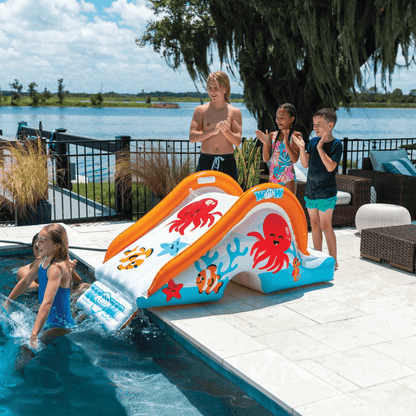 WOW Watersports Swirl Splash Pad Slide (Slide Only) with Inflated Side Rails Jupiter Gear Home