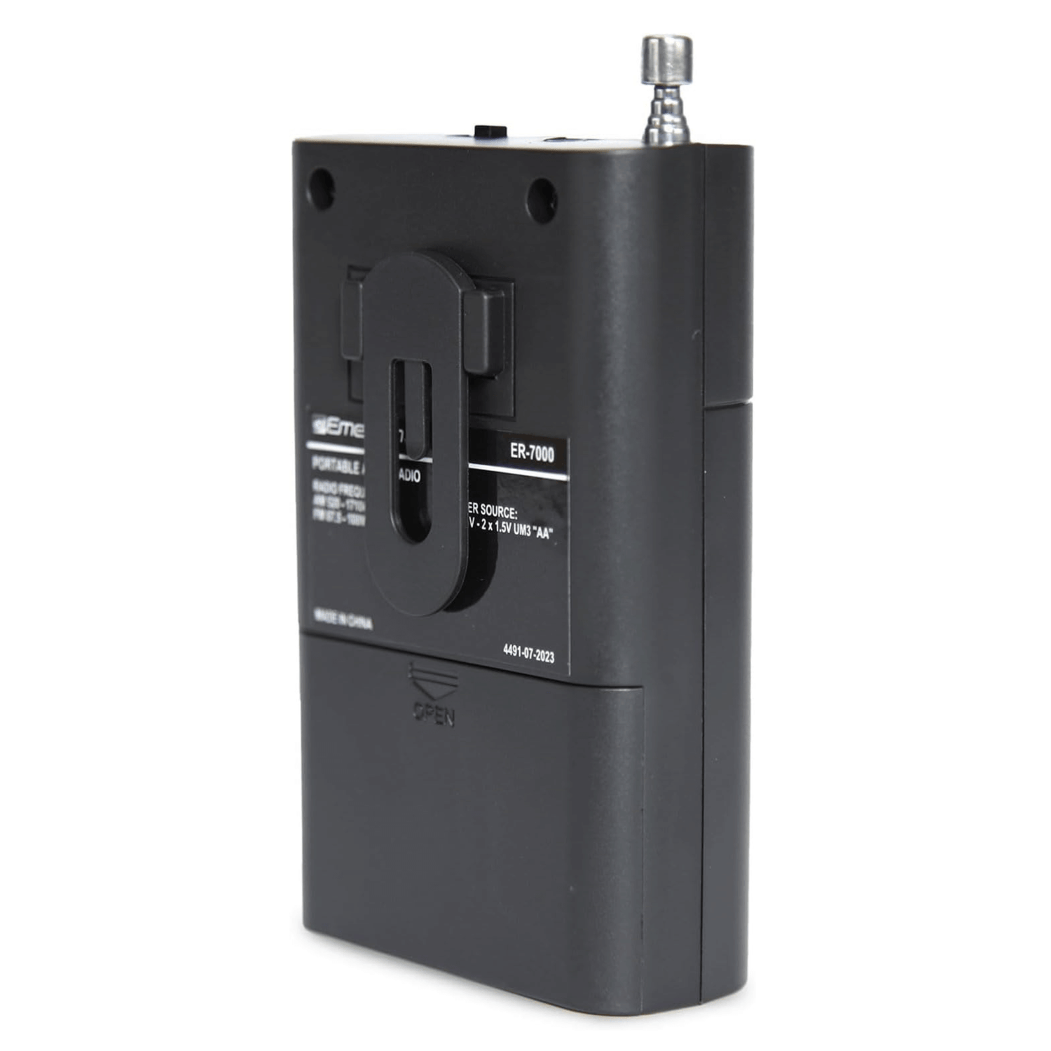 Emerson Portable AMFM Radio with Built-In Speaker and Easy Removable Belt Clip Jupiter Gear Home