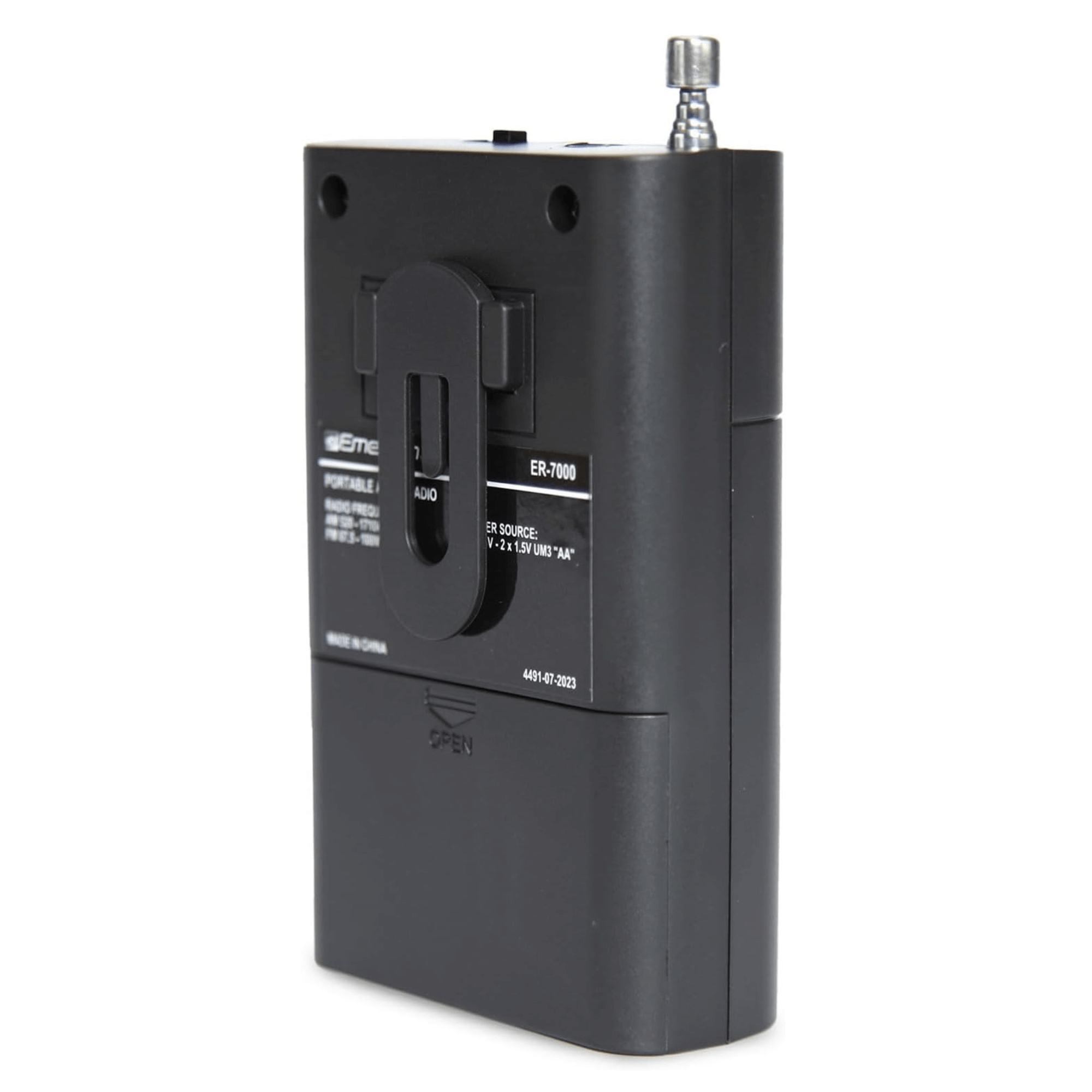 Emerson Portable AMFM Radio with Built-In Speaker and Easy Removable Belt Clip Jupiter Gear Home