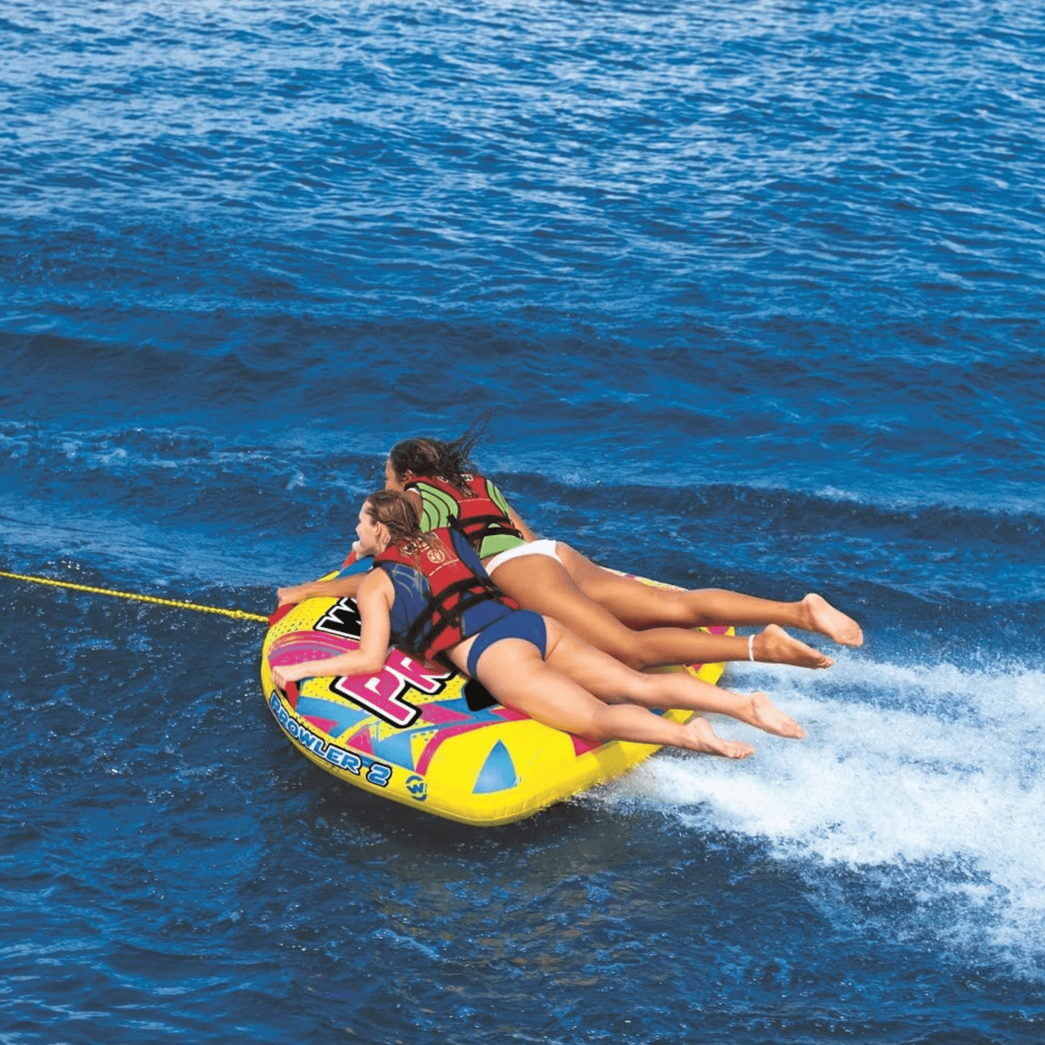 WOW Watersports Prowler Towable 2 Person 2P Starter Kit w 12V Pump Jupiter Gear Home