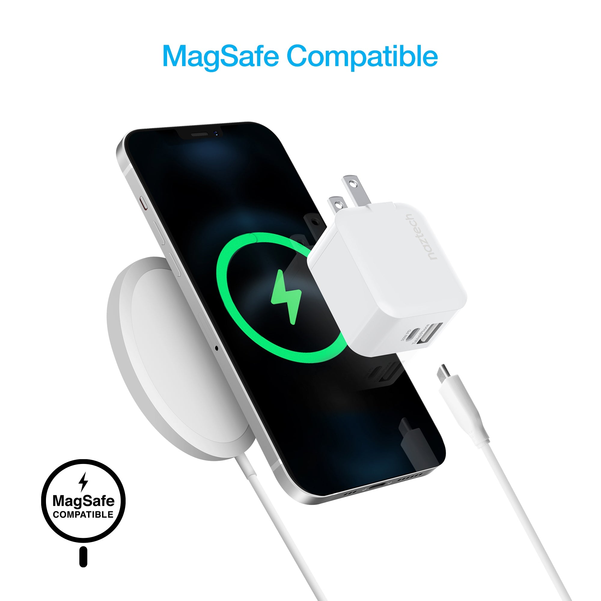Naztech 30W USB-C PD Dual Output Fast Wall Charger Jupiter Gear Home