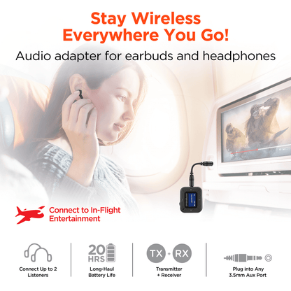 HyperGear IntelliCast Flight Audio Transmitter + Receiver Jupiter Gear Home
