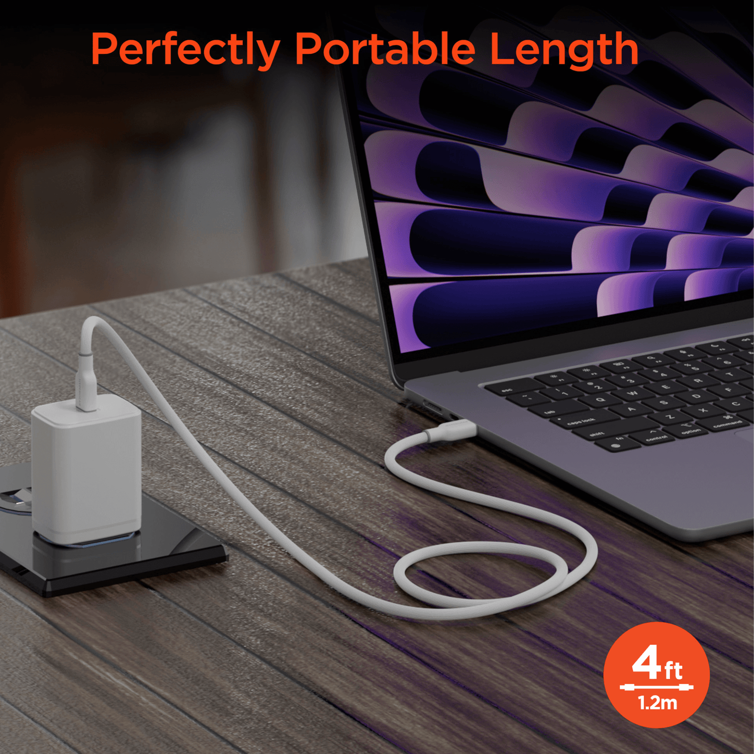 HyperGear Flexi PRO USB-C to USB-C Cable 4ft Jupiter Gear Home