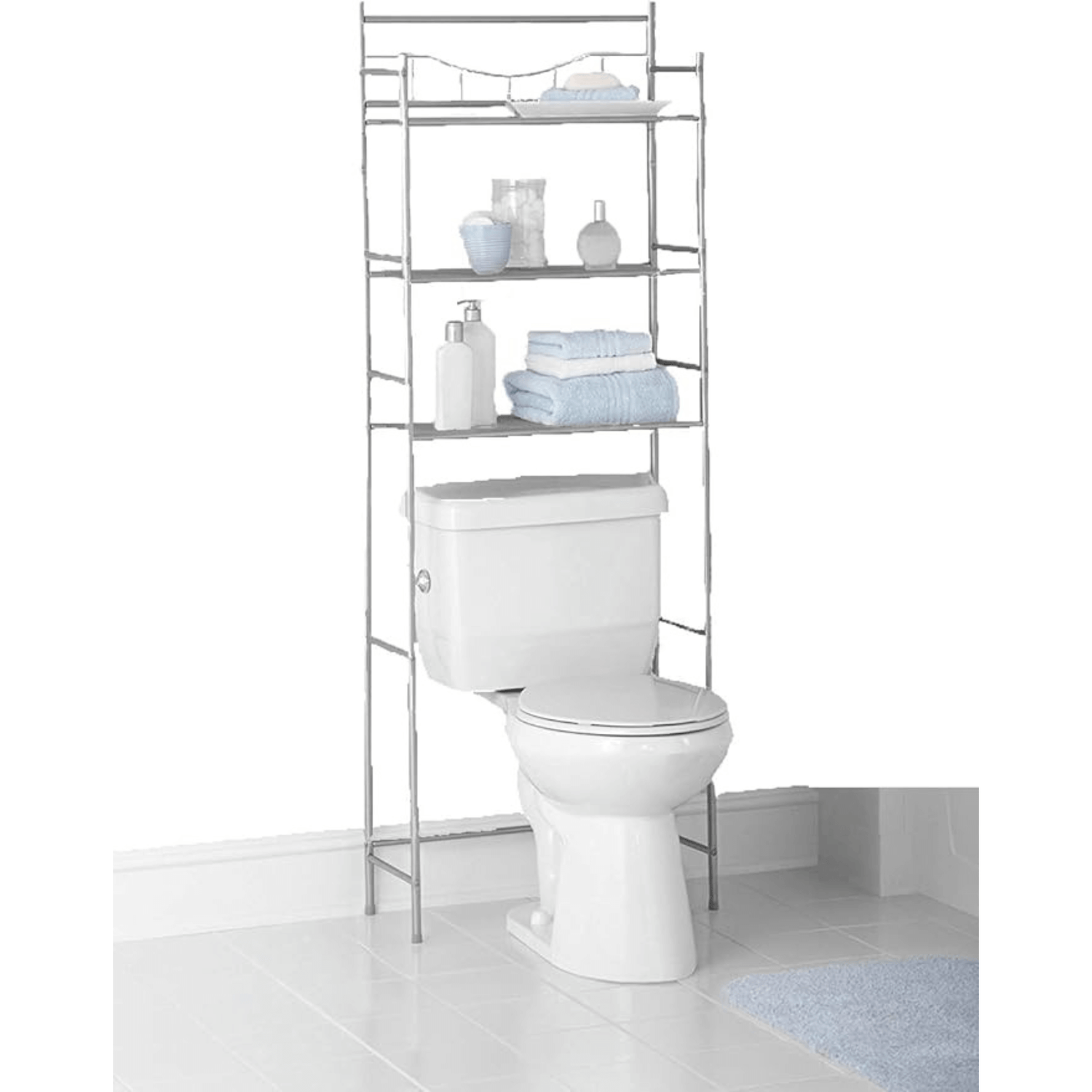 Mainstays 3-Shelf Over-the-Toilet Steel Storage Rack Jupiter Gear Home