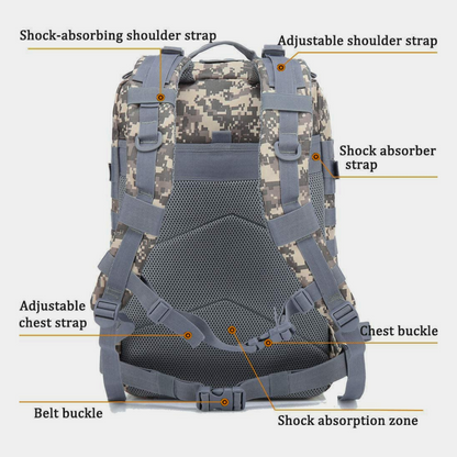 JupiterGear Military 3P Tactical 45L Backpack Army 3 Day Assault Pack Molle Bag Rucksack Range Bag Jupiter Gear Home