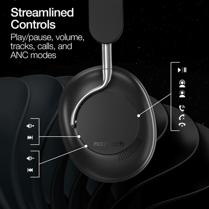 Naztech Aura 360 ANC Wireless Headphones Jupiter Gear Home