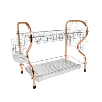 Better Chef 16" 2-Level Chrome-Plated R-Shaped Dish Rack Jupiter Gear Home