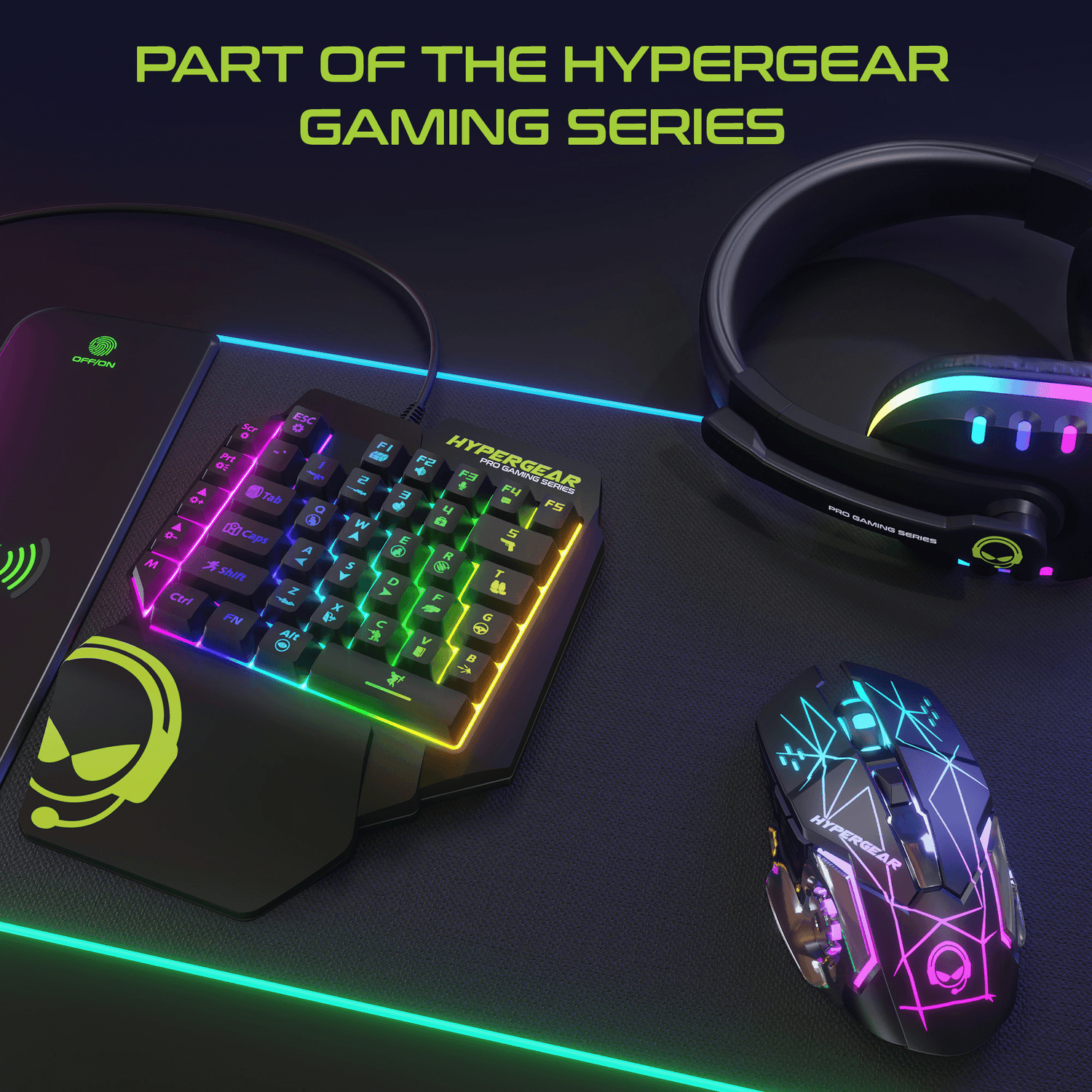 HyperGear KeyVictory One-Handed Gaming Keypad Jupiter Gear Home