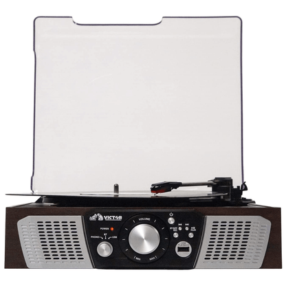 Victor Lakeshore 5-in-1 Hybrid BT Turntable System Espresso - Refurbished Jupiter Gear Home