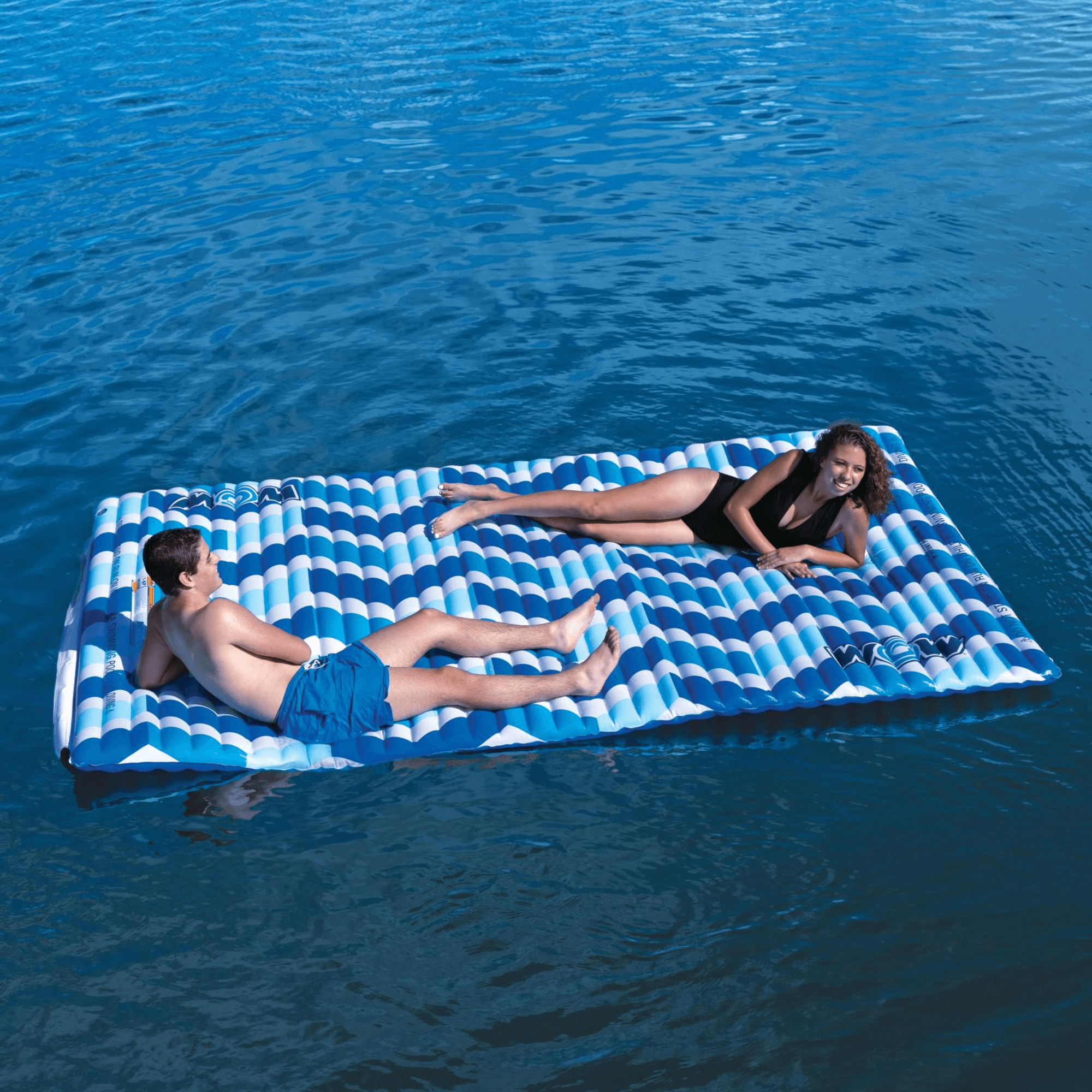 WOW Watersports Blue Chevron Water Walkway, Connects by Zipper Jupiter Gear Home