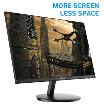 Norcent 24 Inch Frameless Computer Monitor FHD 75HZ VA with Built-In Speakers Jupiter Gear Home