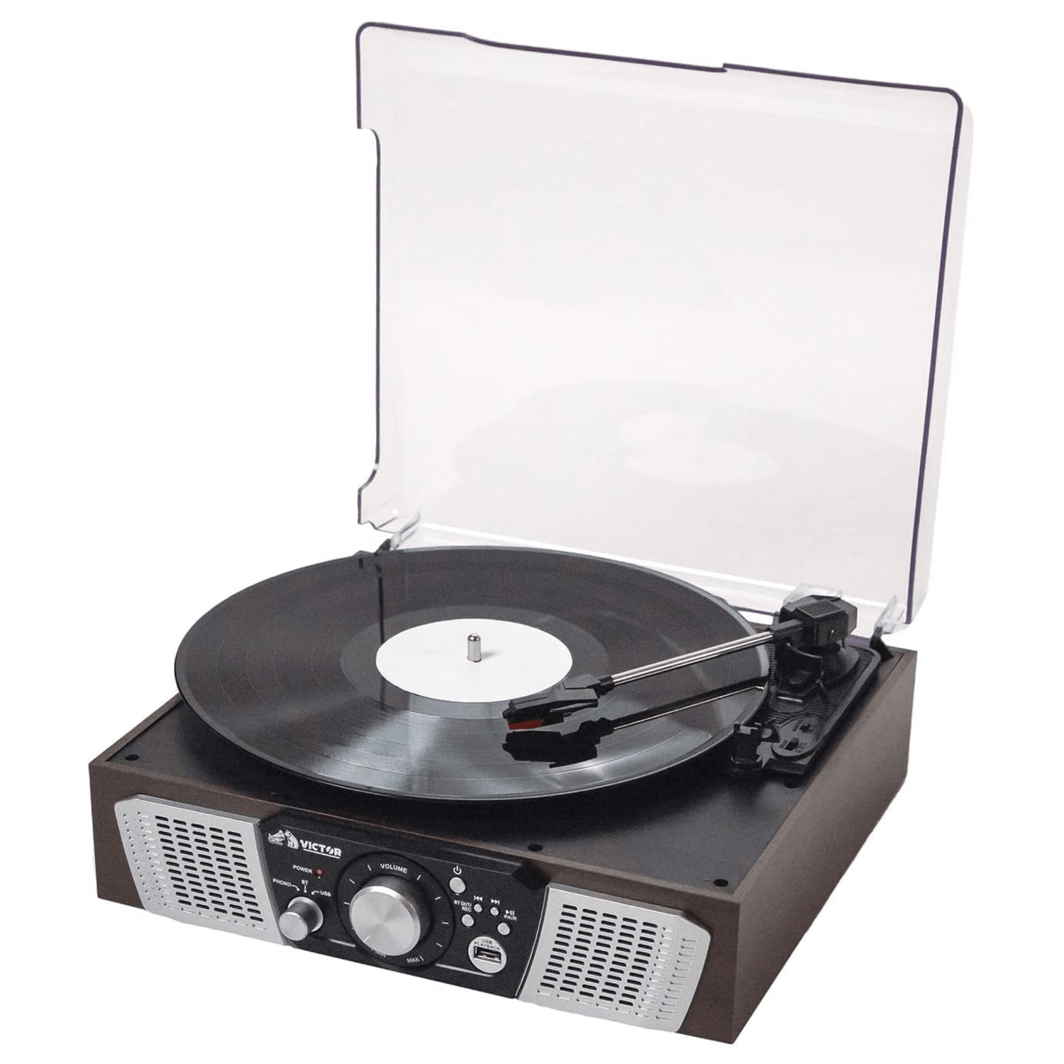Victor Lakeshore 5-in-1 Hybrid BT Turntable System Espresso - Refurbished Jupiter Gear Home