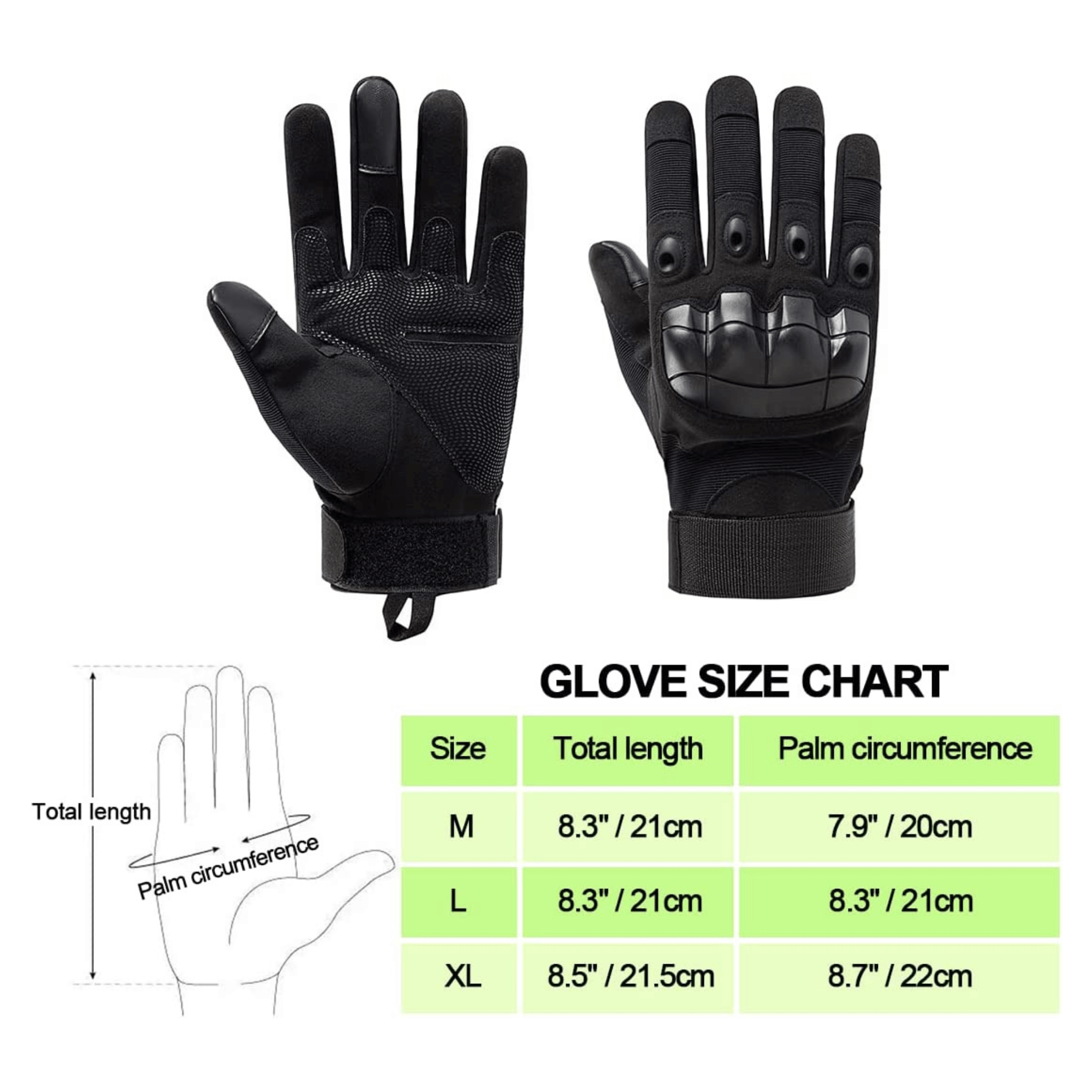 JupiterGear Tactical Military Airsoft Gloves for Outdoor Sports, Paintball, and Motorcycling with Touchscreen Fingertip Capability Jupiter Gear Home