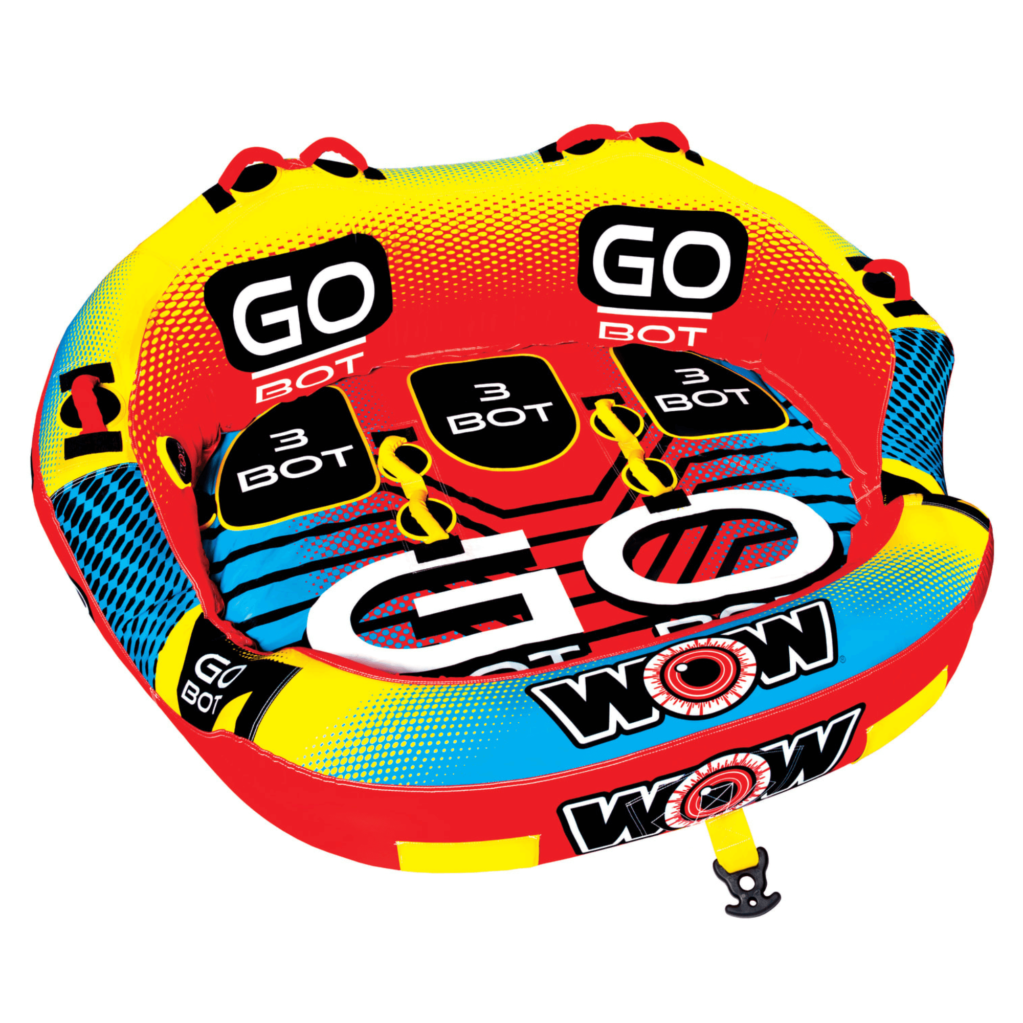 WOW Watersports Go Bot Towable Water Tube for 1 to 3 Riders Jupiter Gear Home