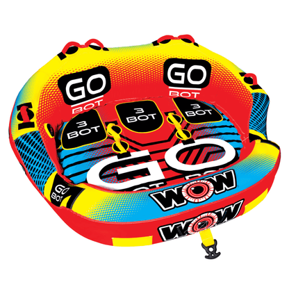 WOW Watersports Go Bot Towable Water Tube for 1 to 3 Riders Jupiter Gear Home