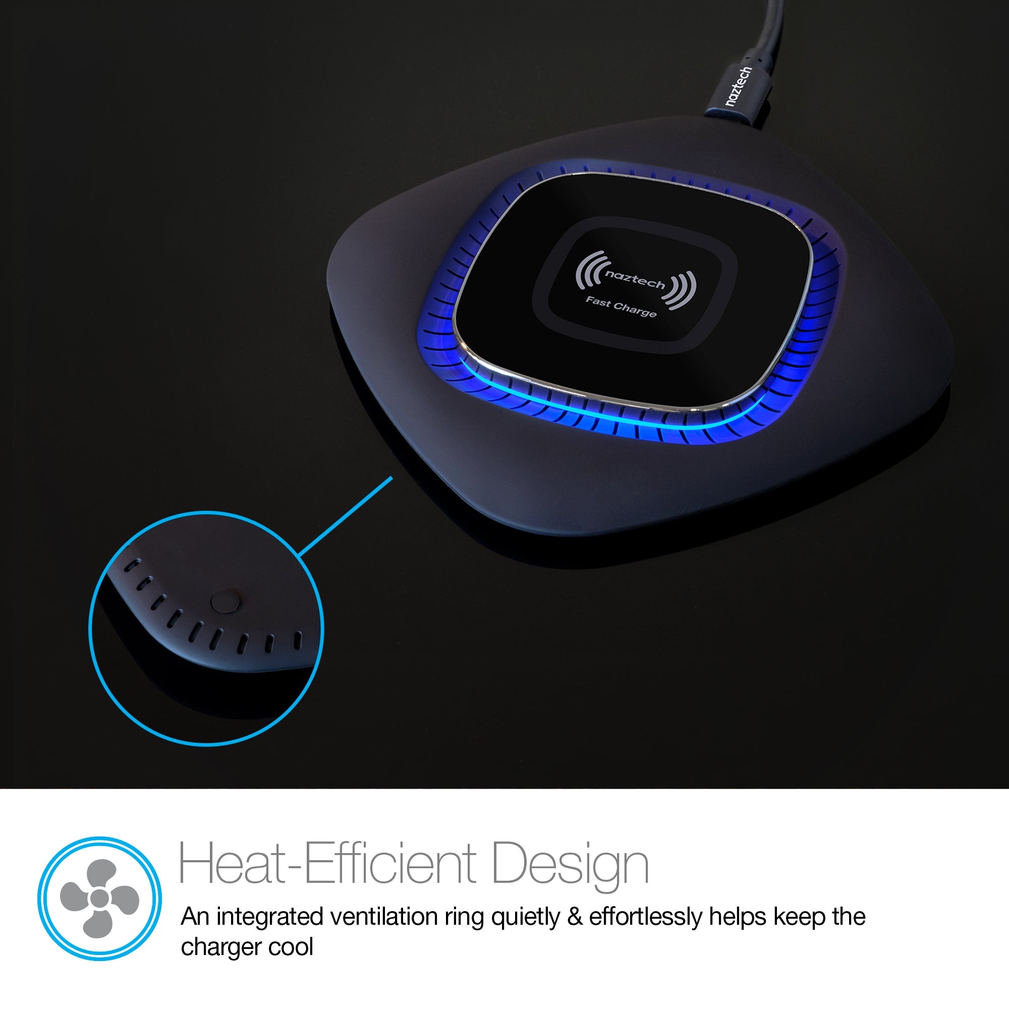 Naztech Power Pad Qi Wireless Fast Charger Jupiter Gear Home