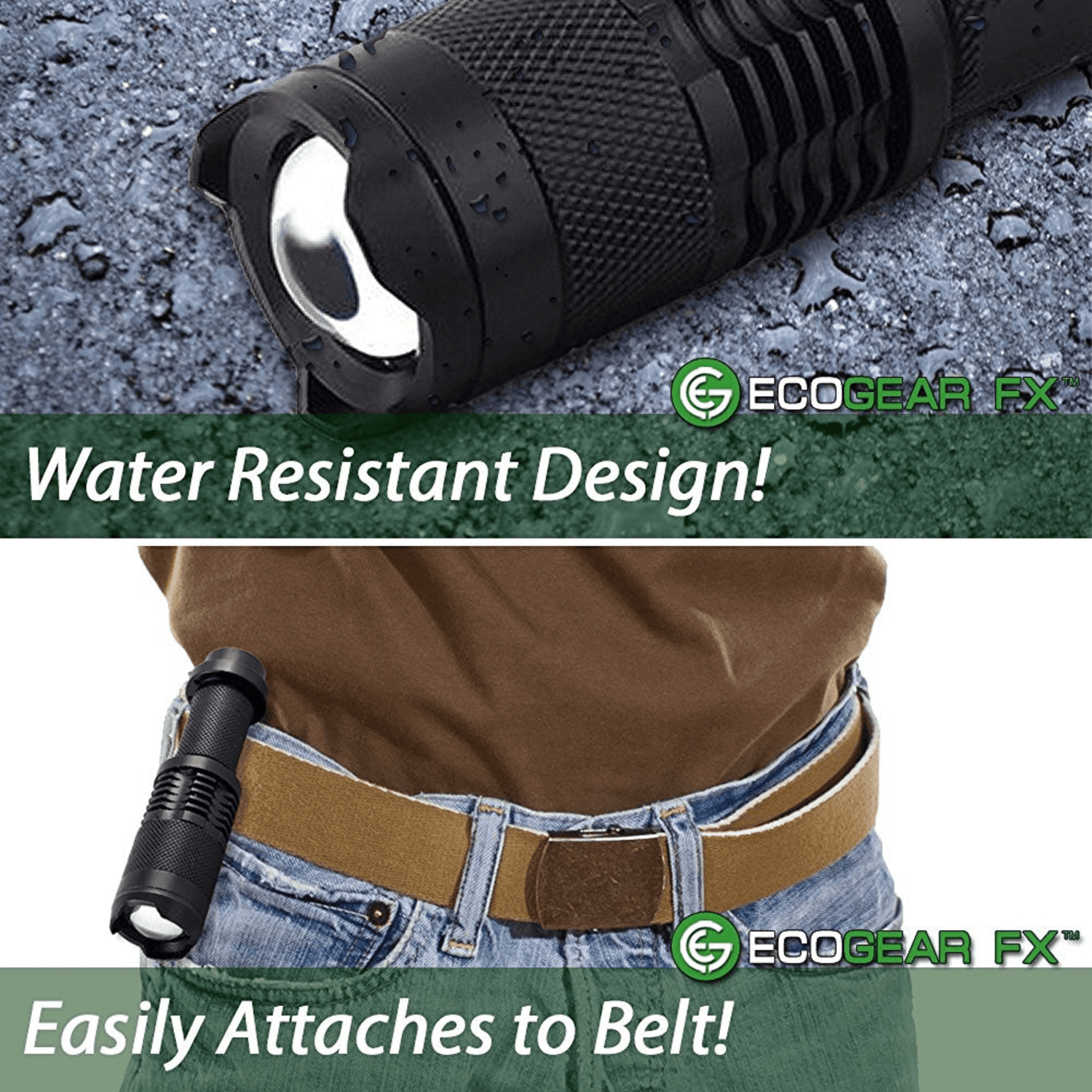EcoGear FX E300 EDC Tactical Flashlight 3-Pack Jupiter Gear Home