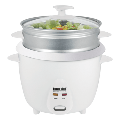 Better Chef 5-Cup - 10-Cup Cooked - Rice Cooker with Steamer Jupiter Gear Home