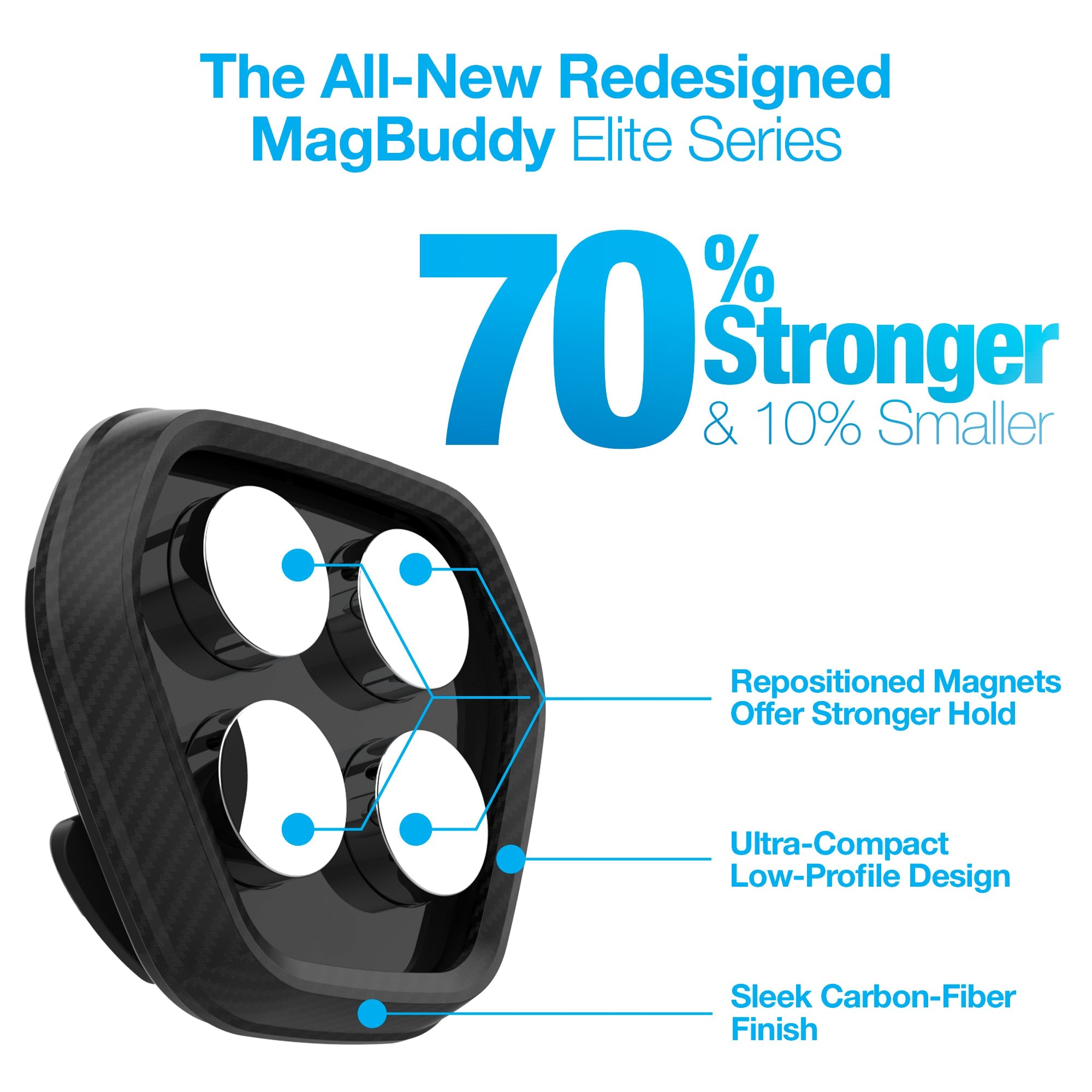 Naztech MagBuddy Elite Anywhere Mount - Hands-Free and Shock Proof Jupiter Gear Home