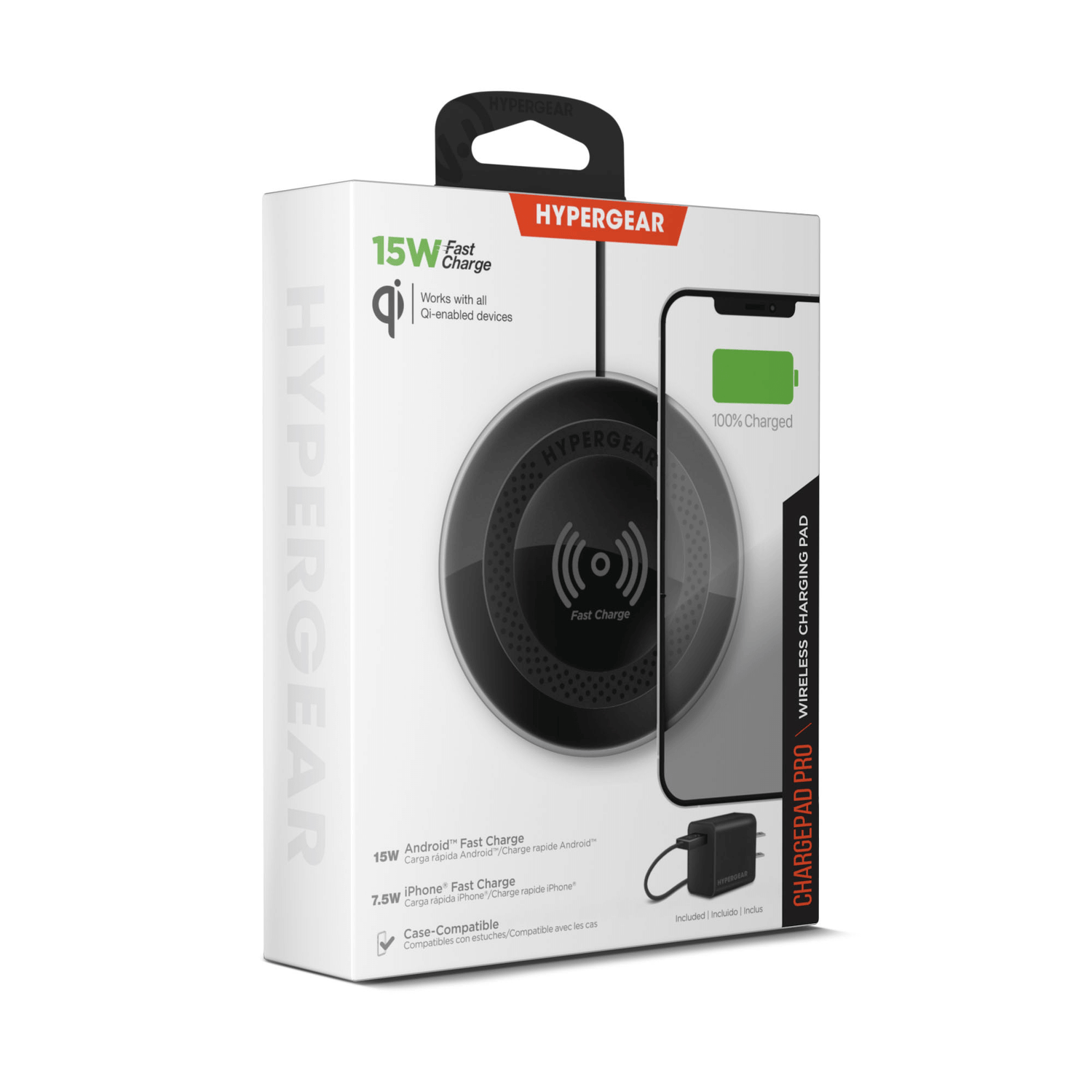 HyperGear ChargePad Pro 15W Wireless Fast Charger USB-C Jupiter Gear Home
