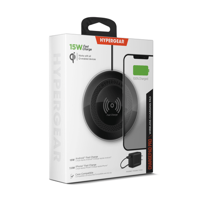 HyperGear ChargePad Pro 15W Wireless Fast Charger USB-C Jupiter Gear Home