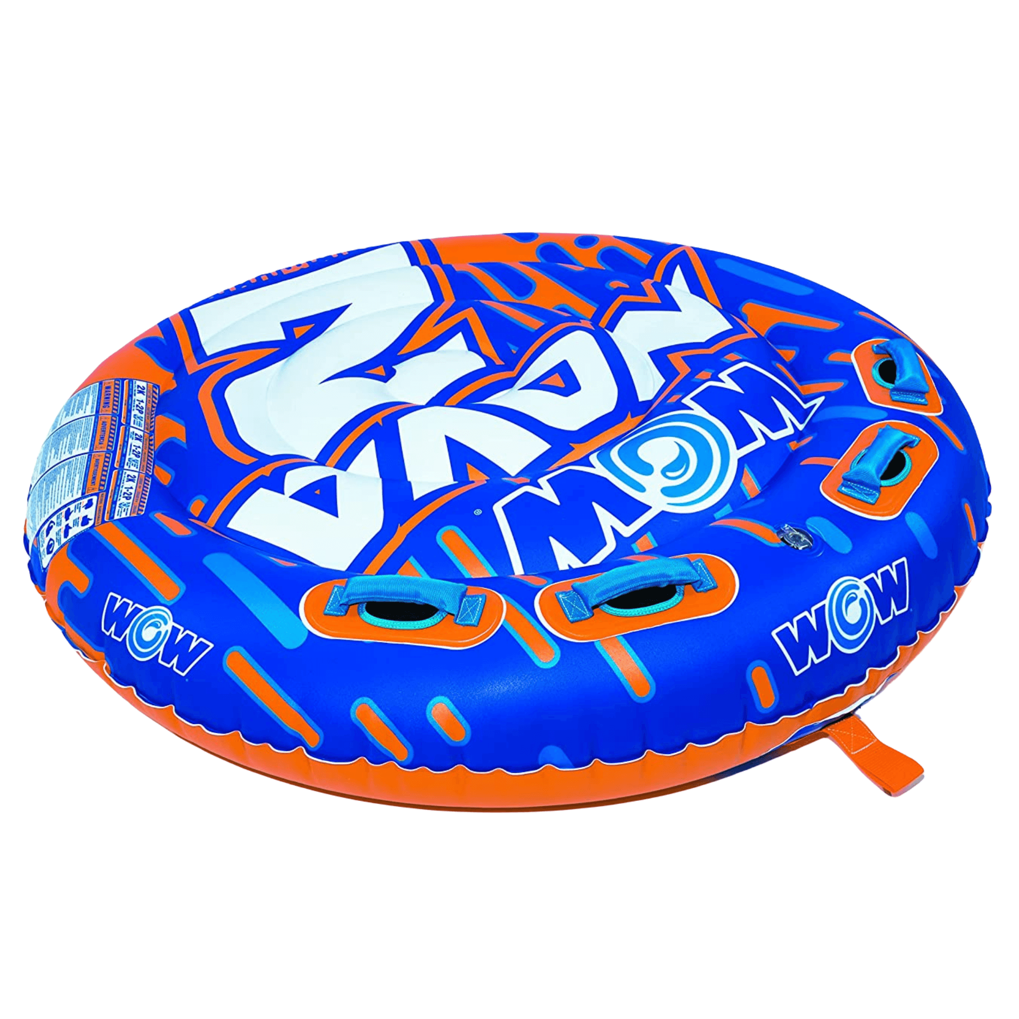 WOW Watersports Nova 2 Person Towable Deck Tube with Foam Handles Jupiter Gear Home