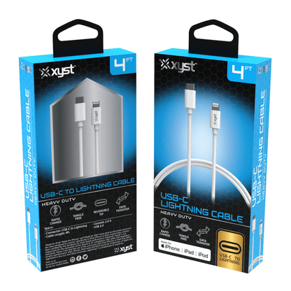 Xyst Charge and Sync USB-C to Lightning Cable 4Ft Jupiter Gear Home