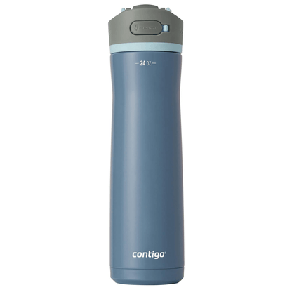 Contigo Wells Chill Stainless Steel 24oz Water Bottle with Autospout Straw Lid and Filter Jupiter Gear Home