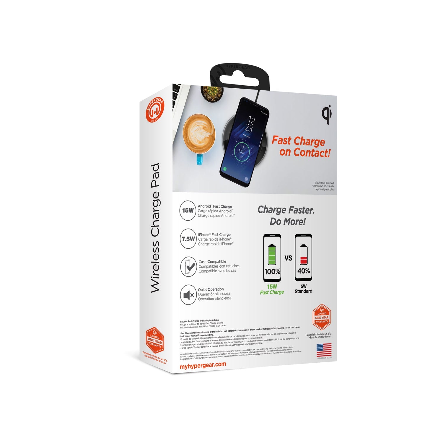 HyperGear ChargePad Pro 15W Wireless Fast Charger Jupiter Gear Home