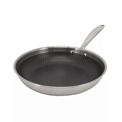 Better Chef 10-Inch 3-Ply Stainless Steel Nonstick Fry Pan with Rolled Edge Jupiter Gear Home