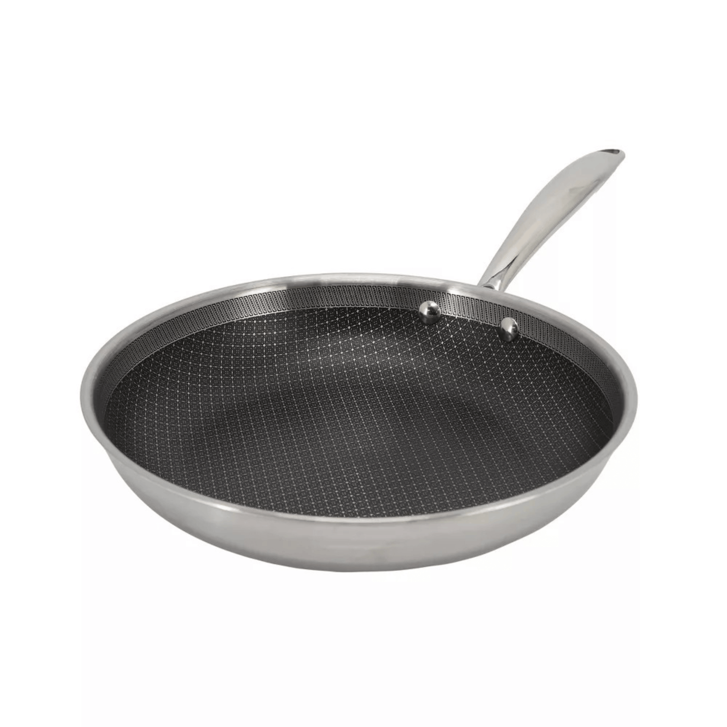 Better Chef 8-Inch 3-Ply Stainless Steel Nonstick Fry Pan with Rolled Edge Jupiter Gear Home