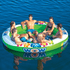 WOW Watersports Floating 6 Person Water Lounge & Island - Stadium Islander w Backrest Jupiter Gear Home