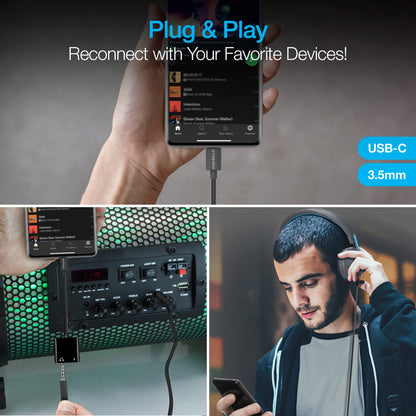 Naztech USB-C and 3.5mm Audio + Charge Adapter Jupiter Gear Home