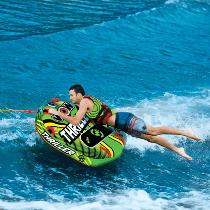 WOW Watersports Big Thriller 1 Person Inflatable Towable Deck Tube Jupiter Gear Home
