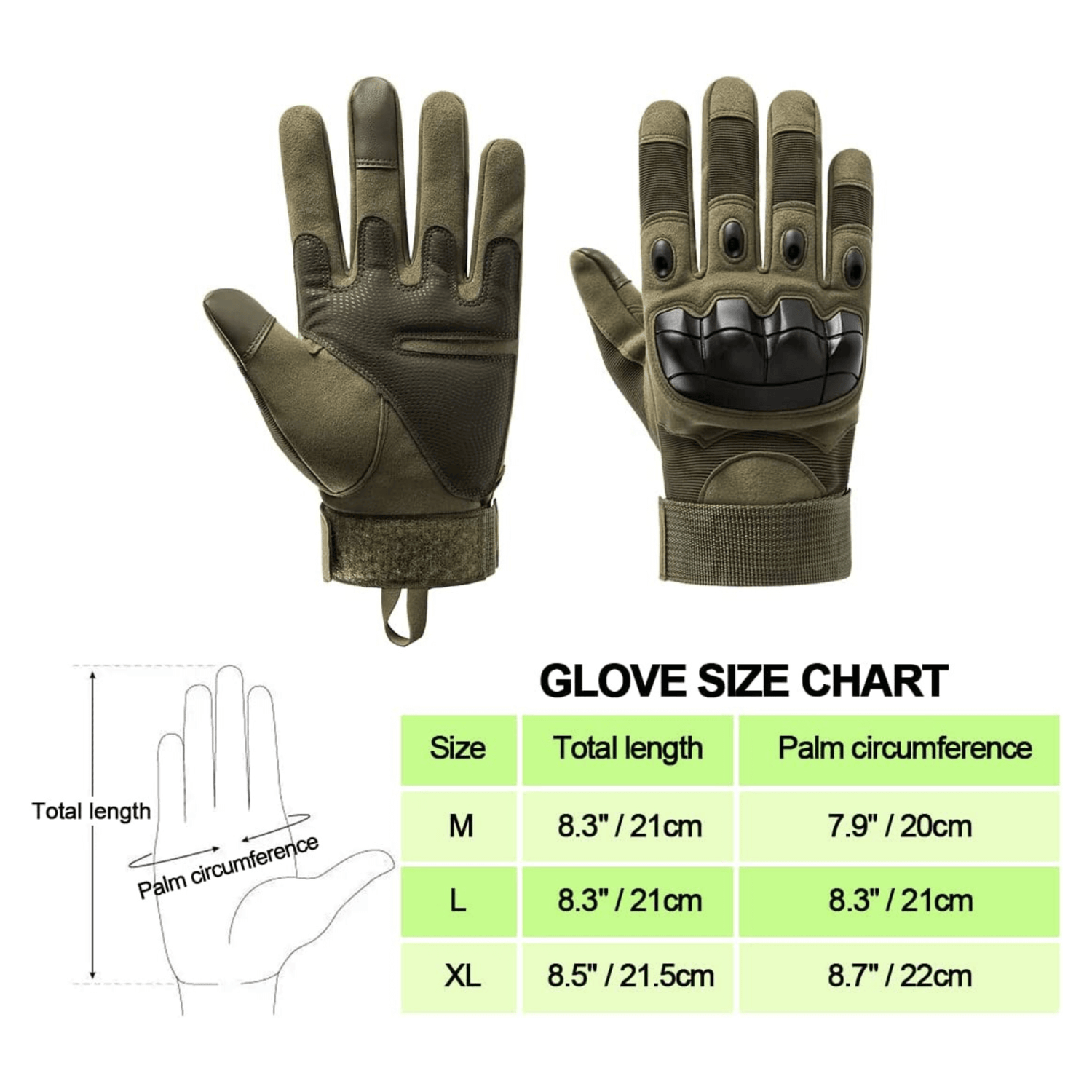 JupiterGear Tactical Military Airsoft Gloves for Outdoor Sports, Paintball, and Motorcycling with Touchscreen Fingertip Capability Jupiter Gear Home
