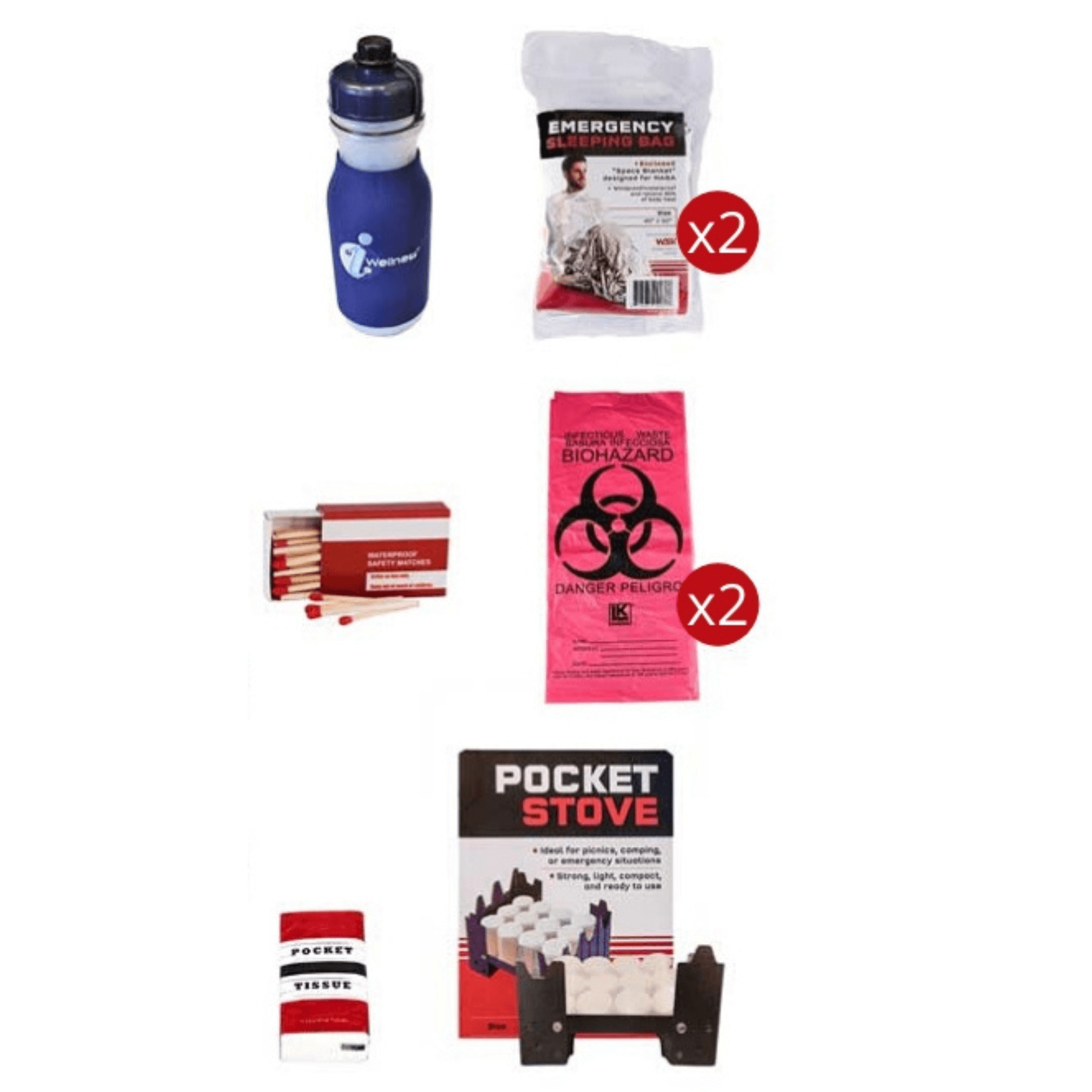 WSK 3-Day Food Storage Emergency Survival Kit with Rolling Bag Jupiter Gear Home