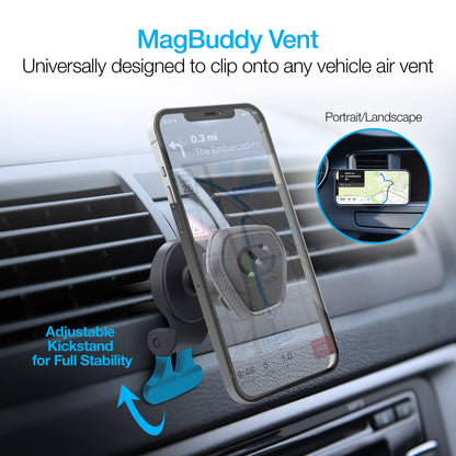 Naztech MagBuddy Elite Hands-Free Vent Mount Jupiter Gear Home
