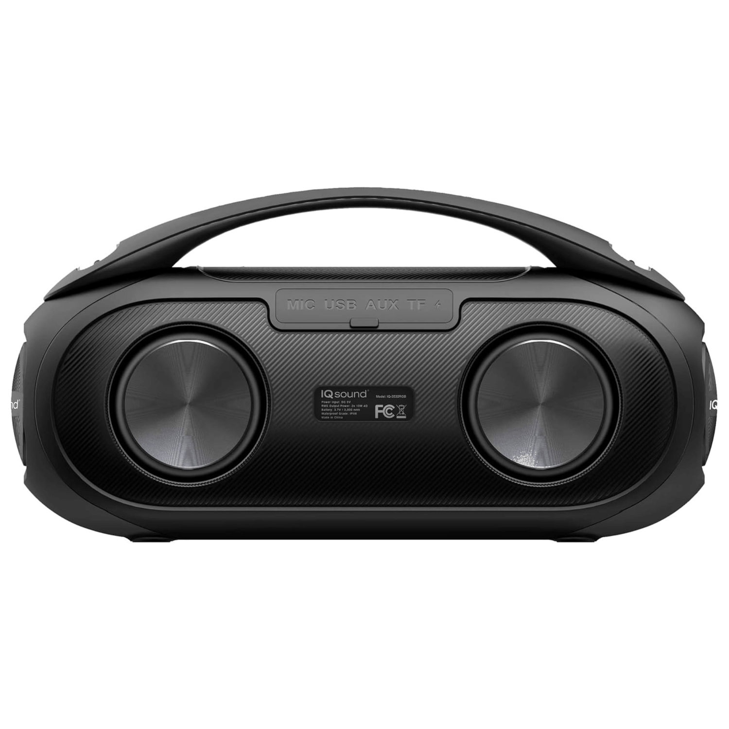IQ Sound Portable Water-Resistant BT Speaker with RGB Light Panel Jupiter Gear Home
