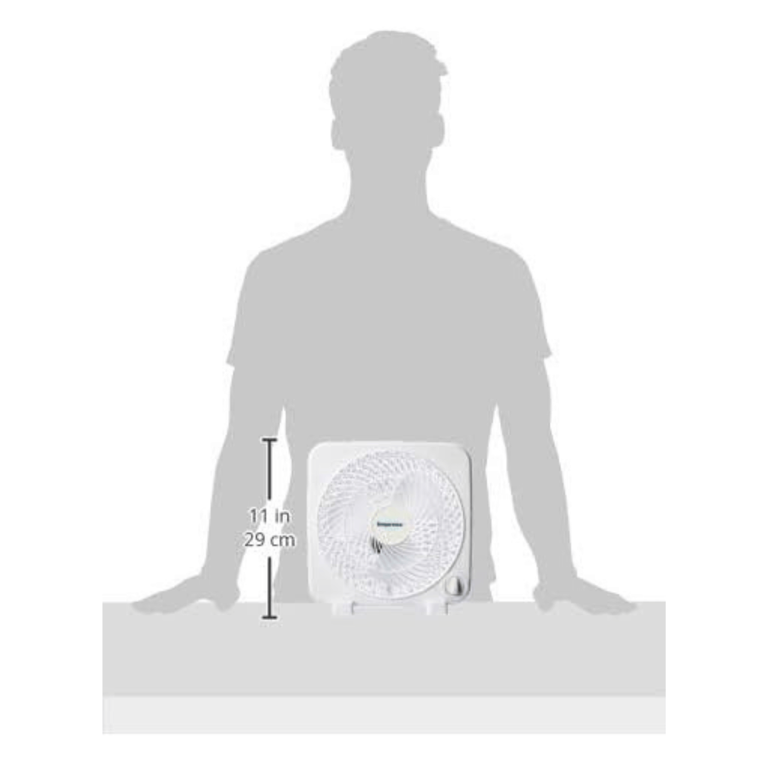 Impress 9-Inch 3-Speed Box Fan Jupiter Gear Home