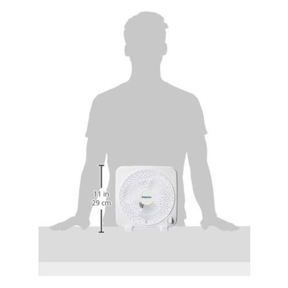 Impress 9-Inch 3-Speed Box Fan Jupiter Gear Home