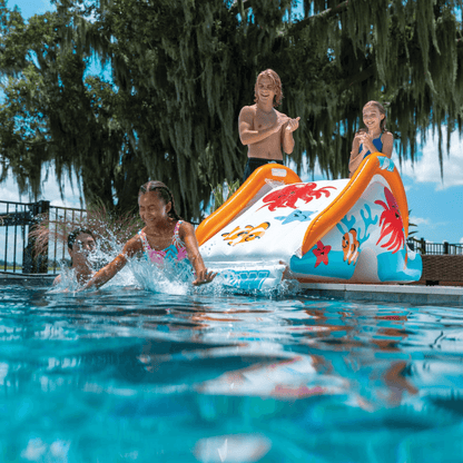 WOW Watersports Swirl Splash Pad Slide (Slide Only) with Inflated Side Rails Jupiter Gear Home