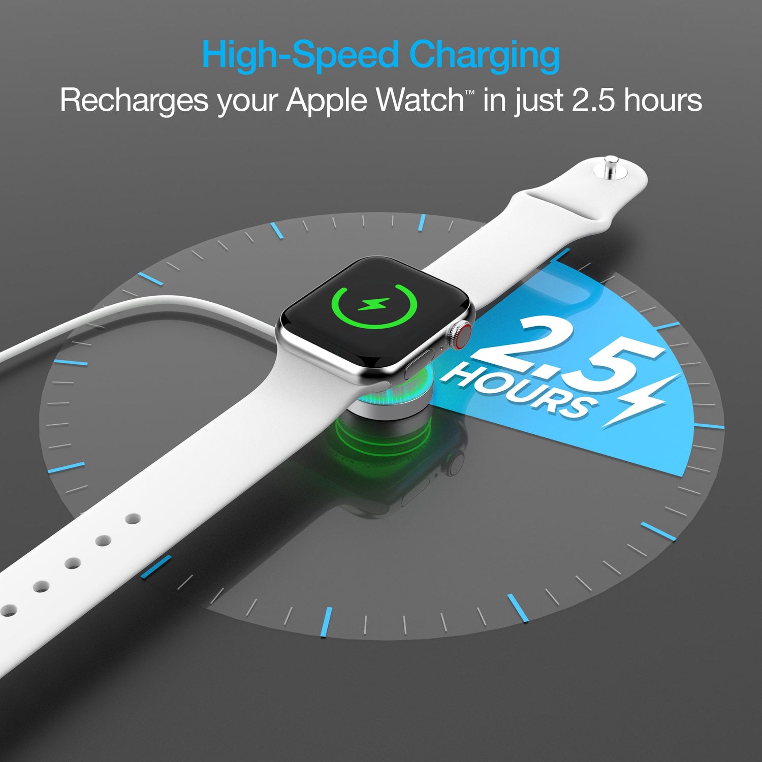 Naztech Magnetic Charging Cable for Apple Watch 3ft Jupiter Gear Home