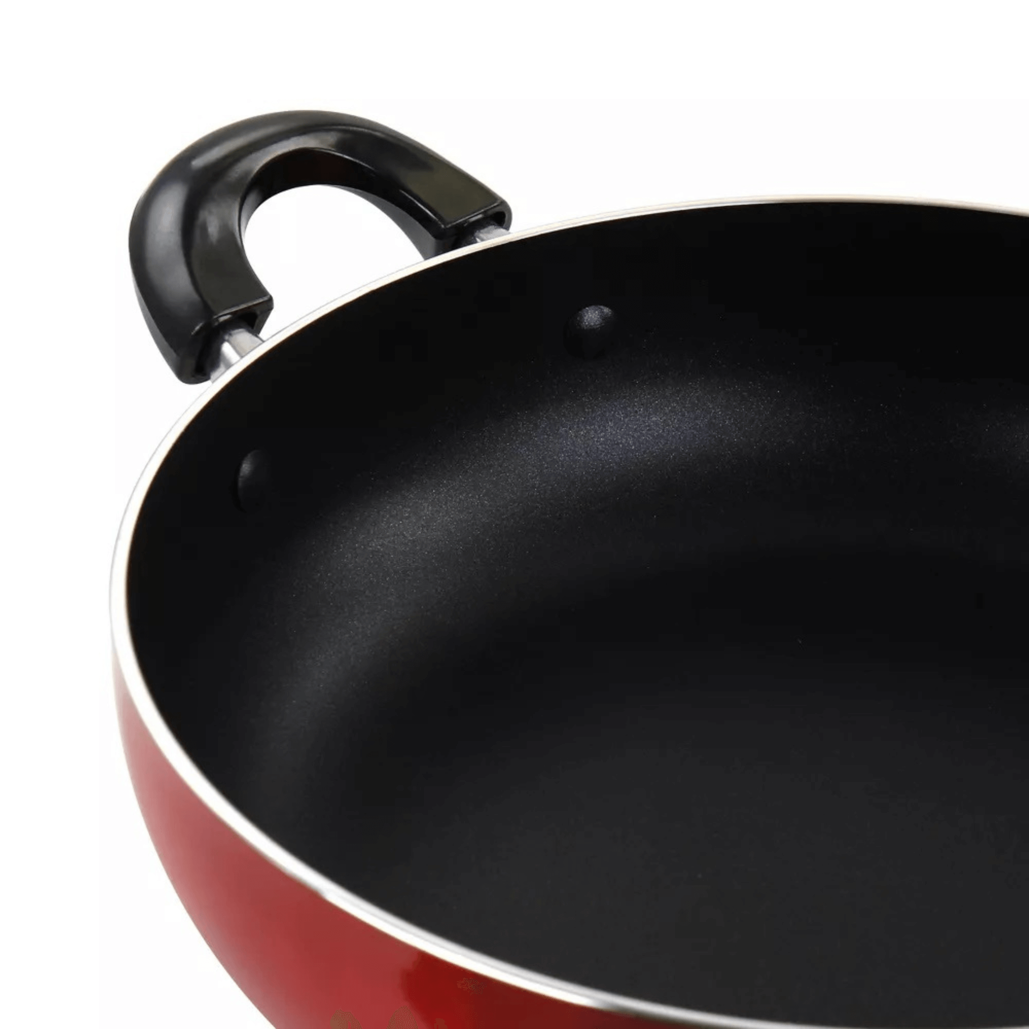 Better Chef 12" Aluminum Non-Stick Metallic Red Deep Fryer with Glass Lid Jupiter Gear Home