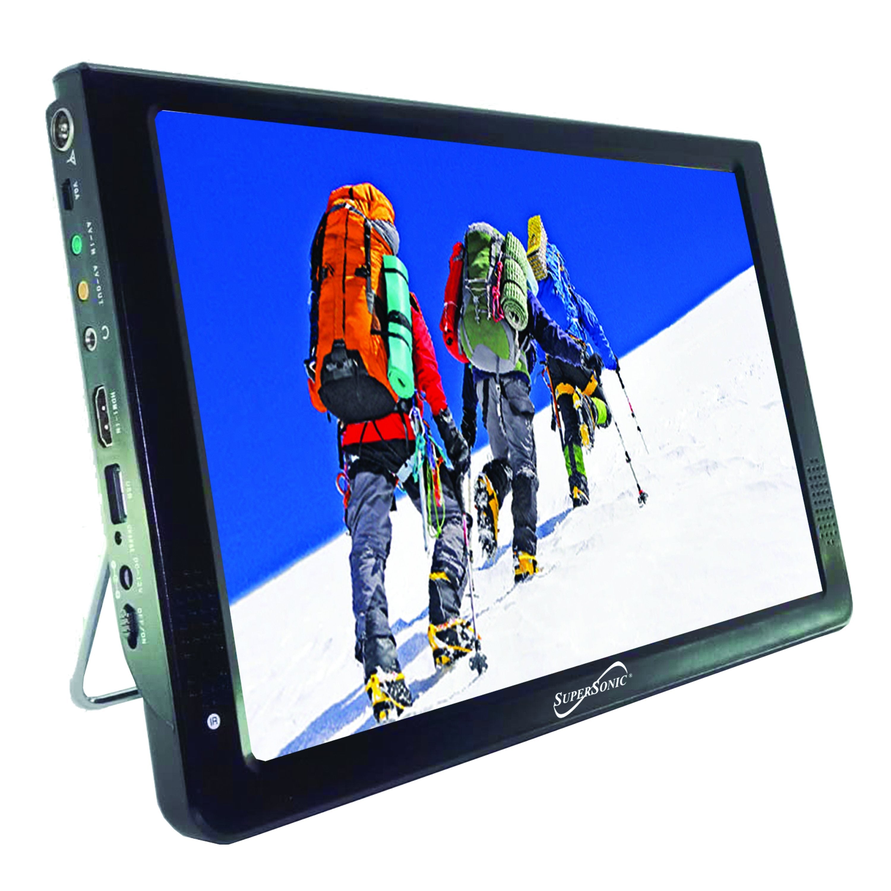 Supersonic 12" Portable Digital LED TV with USB &amp; SD Inputs, 12 Volt ACDC Compatible for RVs (SC-2812) Jupiter Gear Home