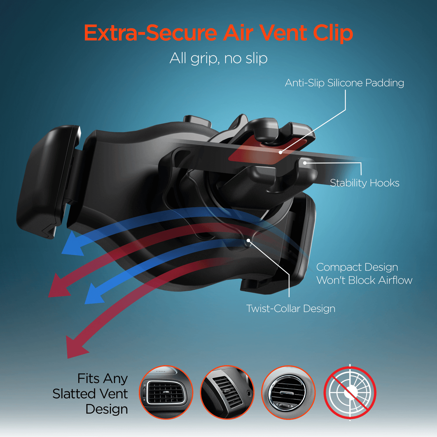 HyperGear Roller Grip Phone Mount Kit Jupiter Gear Home