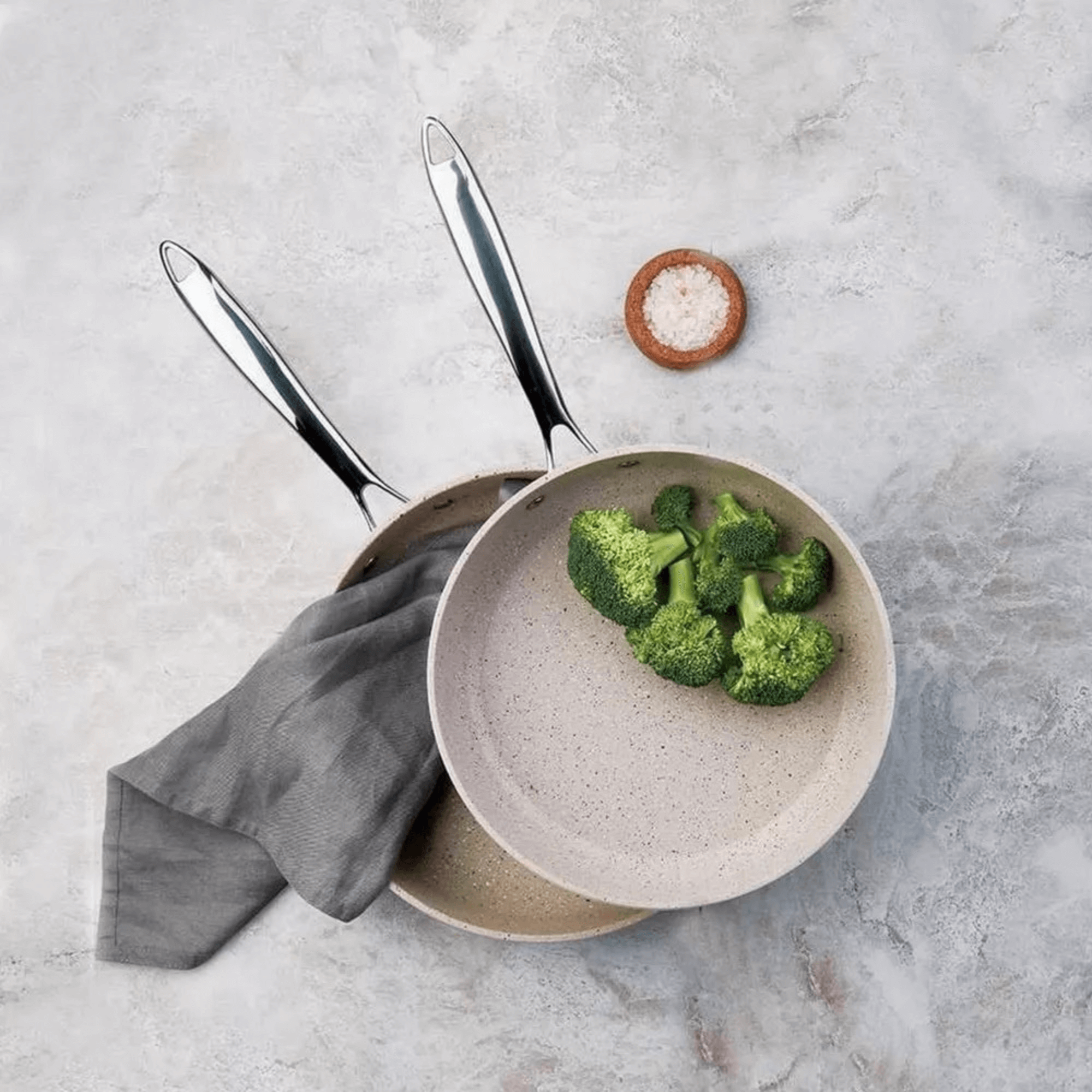Korkmaz Granita 9.5-Inch Non-Stick Aluminum Fry Pan and Tava Jupiter Gear Home