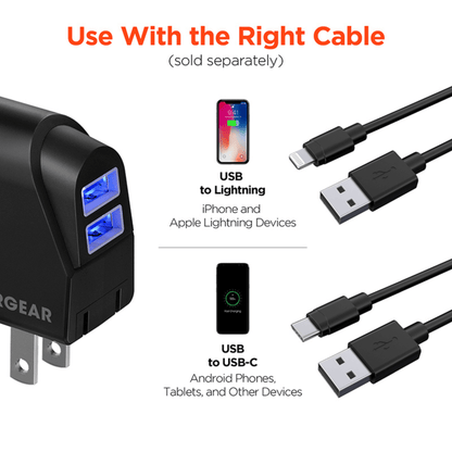 HyperGear Hybrid 2.1A Dual USB Car/Wall Charger Jupiter Gear Home