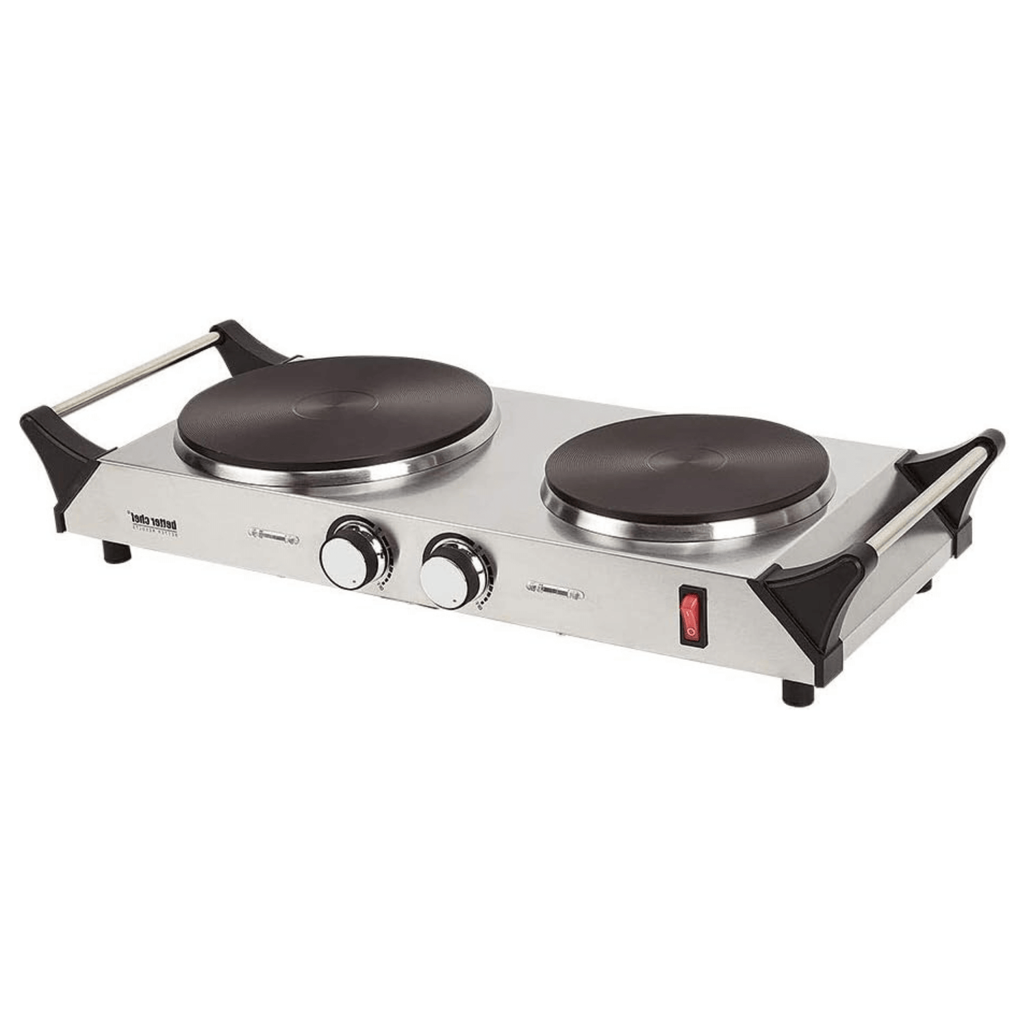 Better Chef Stainless Steel Electric Solid Element Countertop Double Burner Jupiter Gear Home